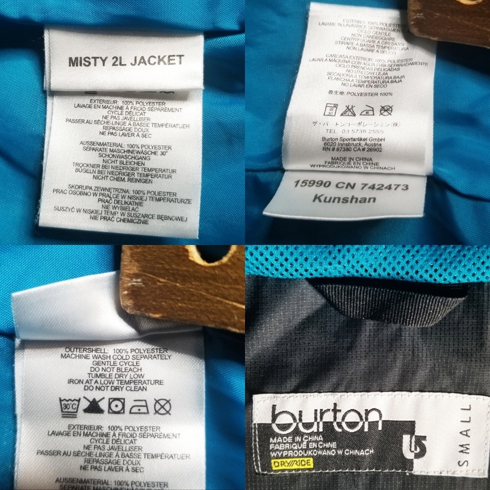 ‼SOLD‼ Burton Misty 2L Kunshan Snowboarding Jacket - Picture 4 of 8